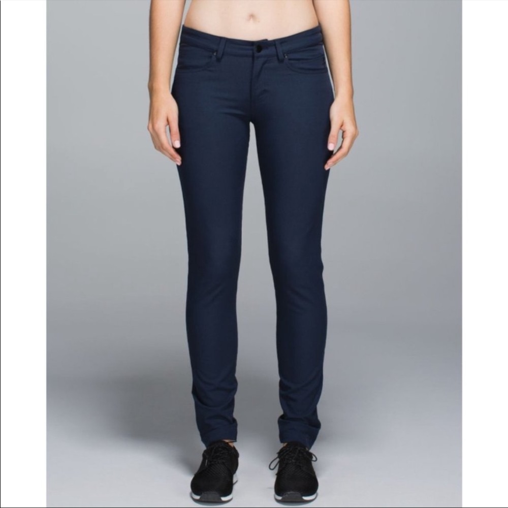 Lulu Everyday Pants Inkwell Skinny Travel Trousers
